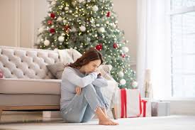 Niña árbol Navidad Niña árbol Navidad